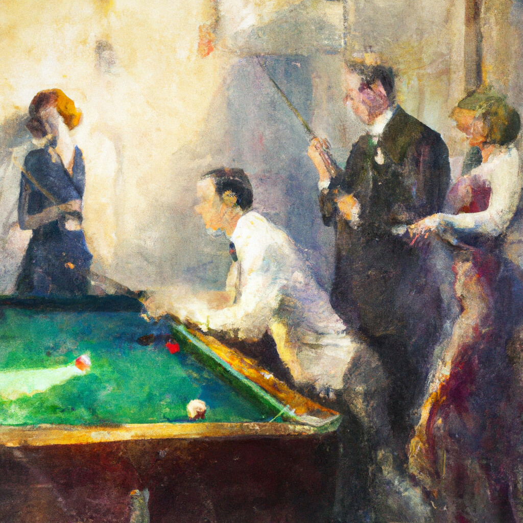"The Pool Hall" Richard Edward Miller Style