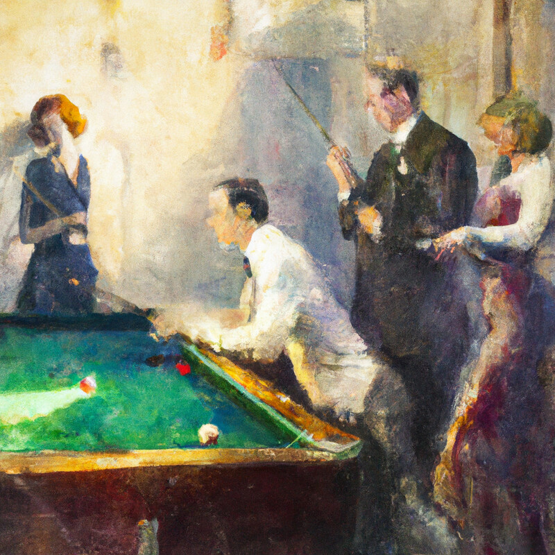 "The Pool Hall" Richard Edward Miller Style
