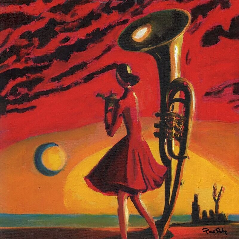 "Desert Sounds" Mixed Media Original 12 x 12