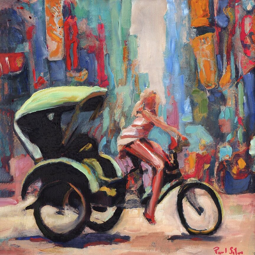 "Times Square Pedi-Cab-2" by Paul SIlva