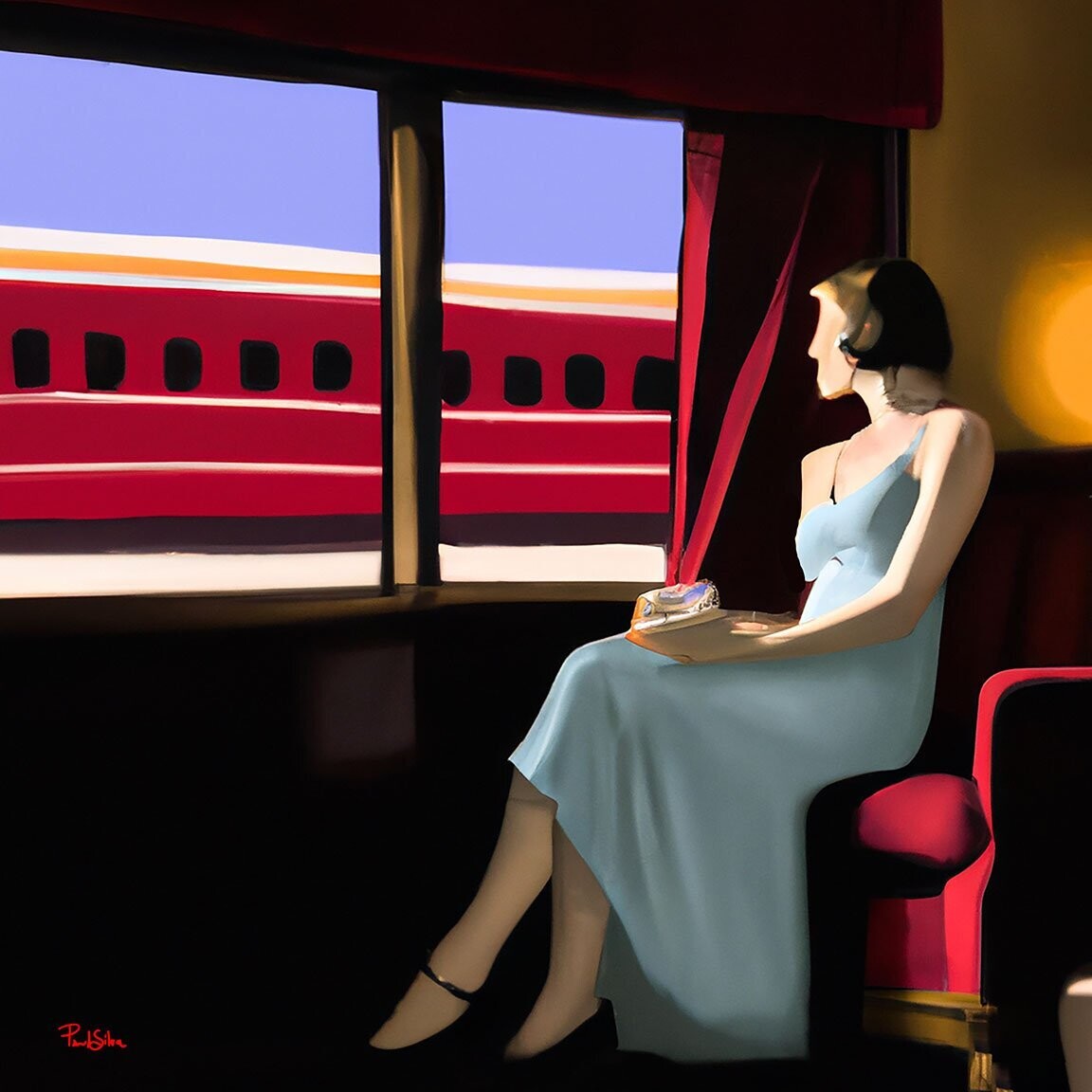 "Trainspotting" Edward Hopper  Style