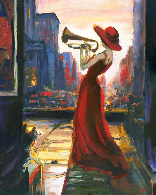 "Gabriella" Mixed Media Original 16x20