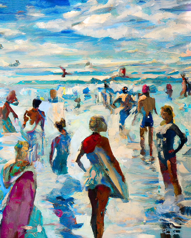 "Surfside" Colorful Painter Series