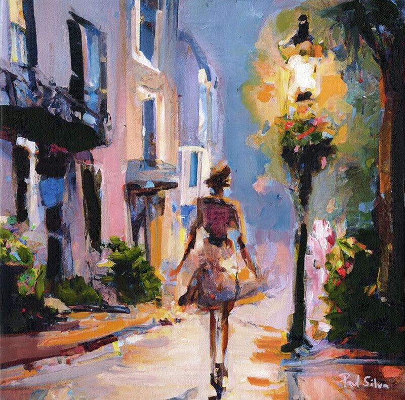 "Rainbow Row Evening Belle"