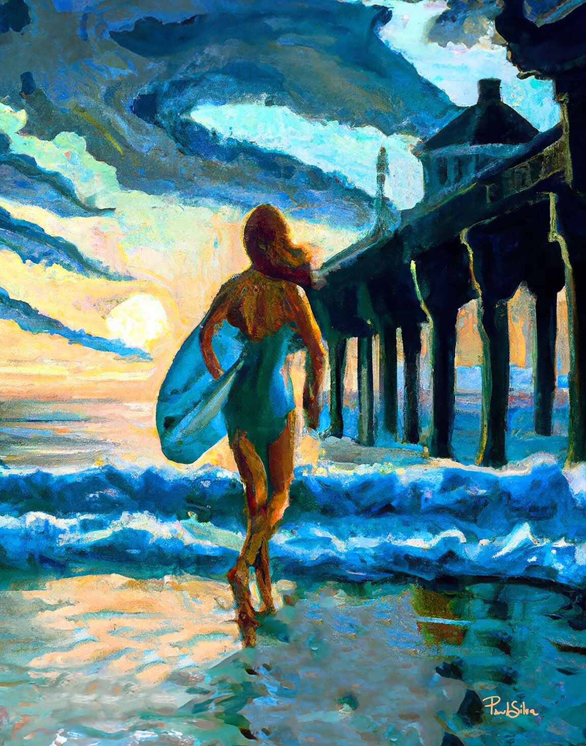 "Folly Surfer Girl"