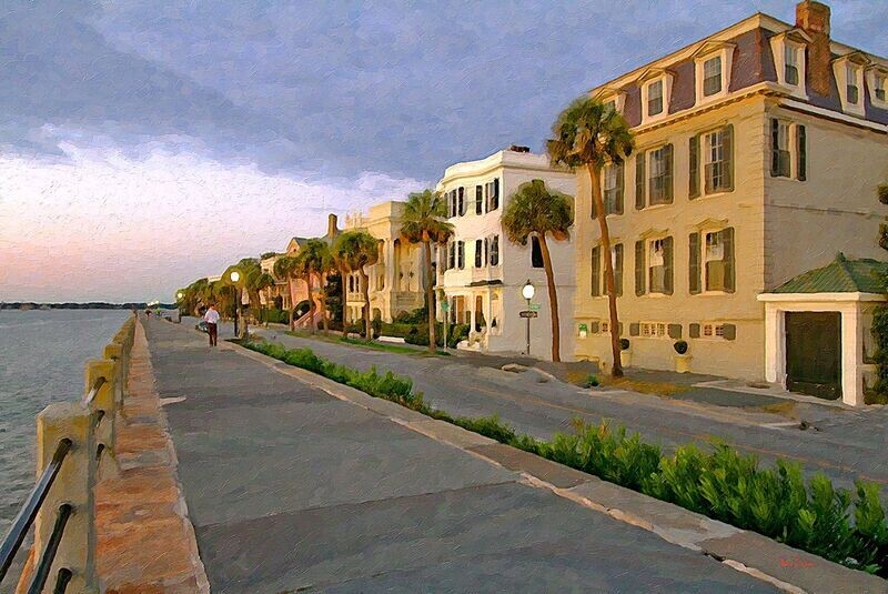 "Battery Sunrise" 36x24 Hand-painted Oil