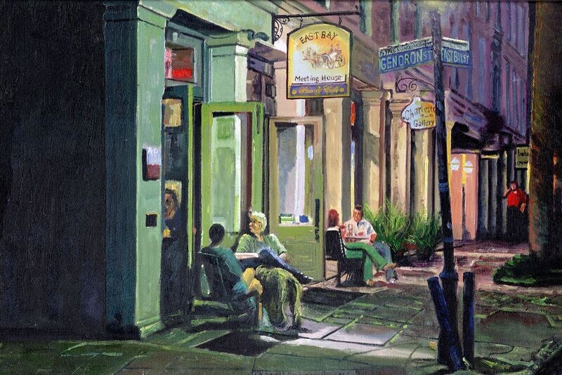 "East Bay Meeting House" Original Hand Painted Oil 21x14