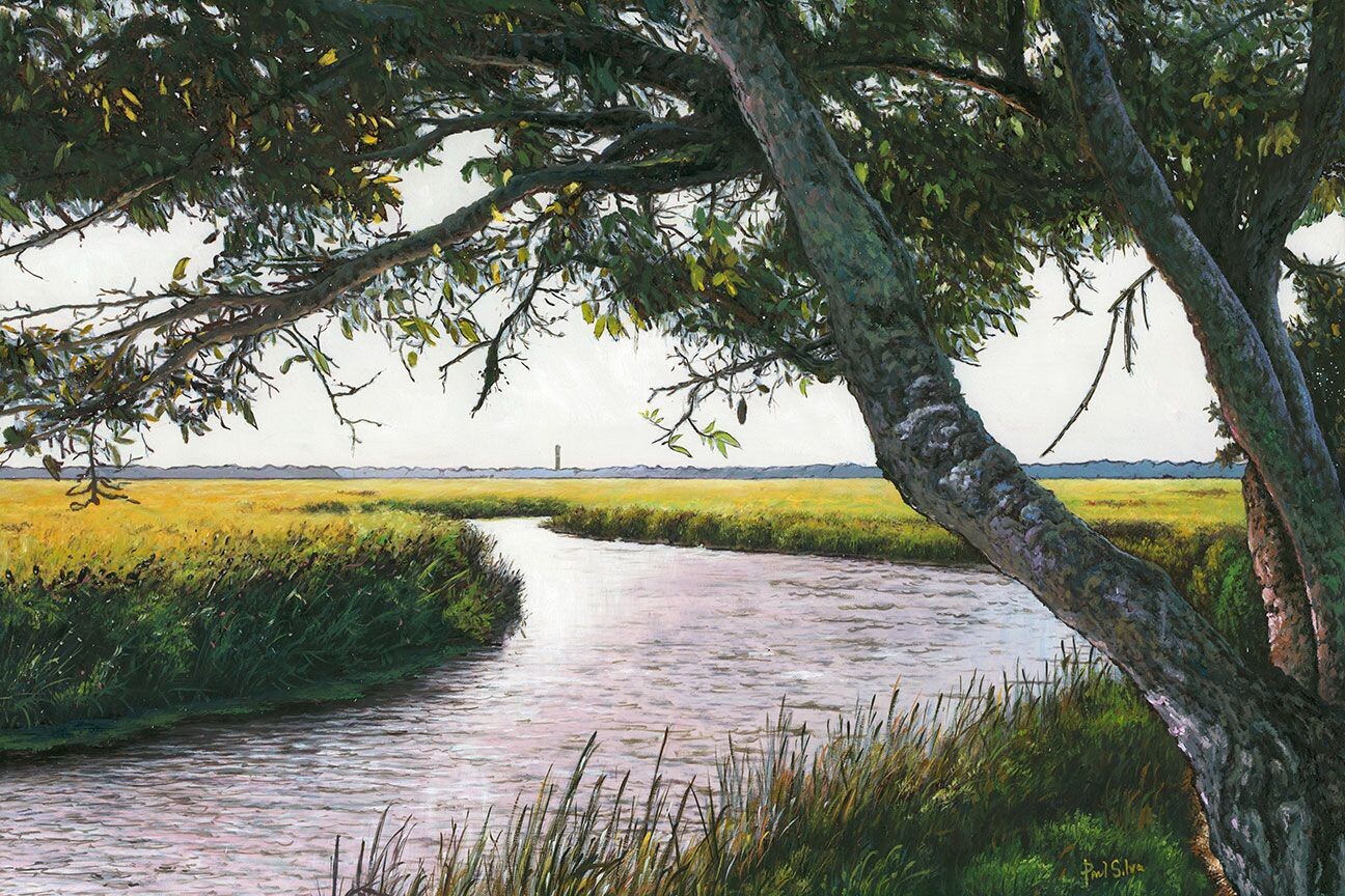 "Lowcountry Waterway" Hand Painted Oil 42x28