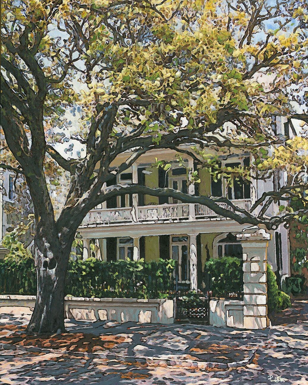 "Two South Battery" Hand Painted Oil 24x30