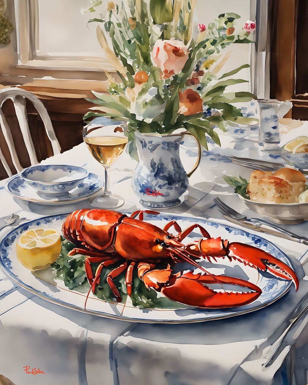 "Lobster Dinner" by Paul Silva
