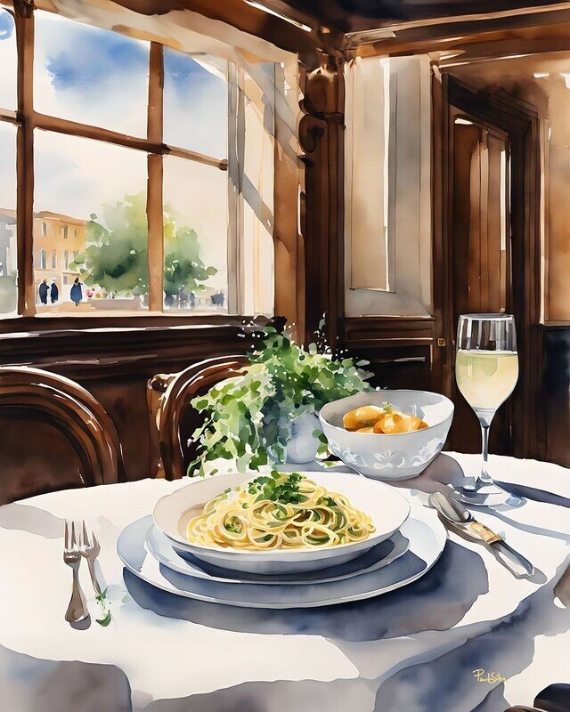 "Clams and Linguine" by Paul Silva