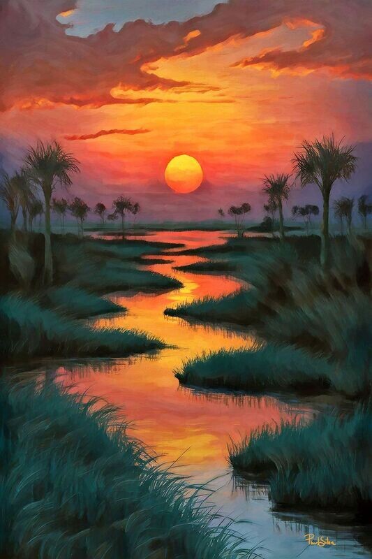 "Lowcountry Marsh Vertical-3"