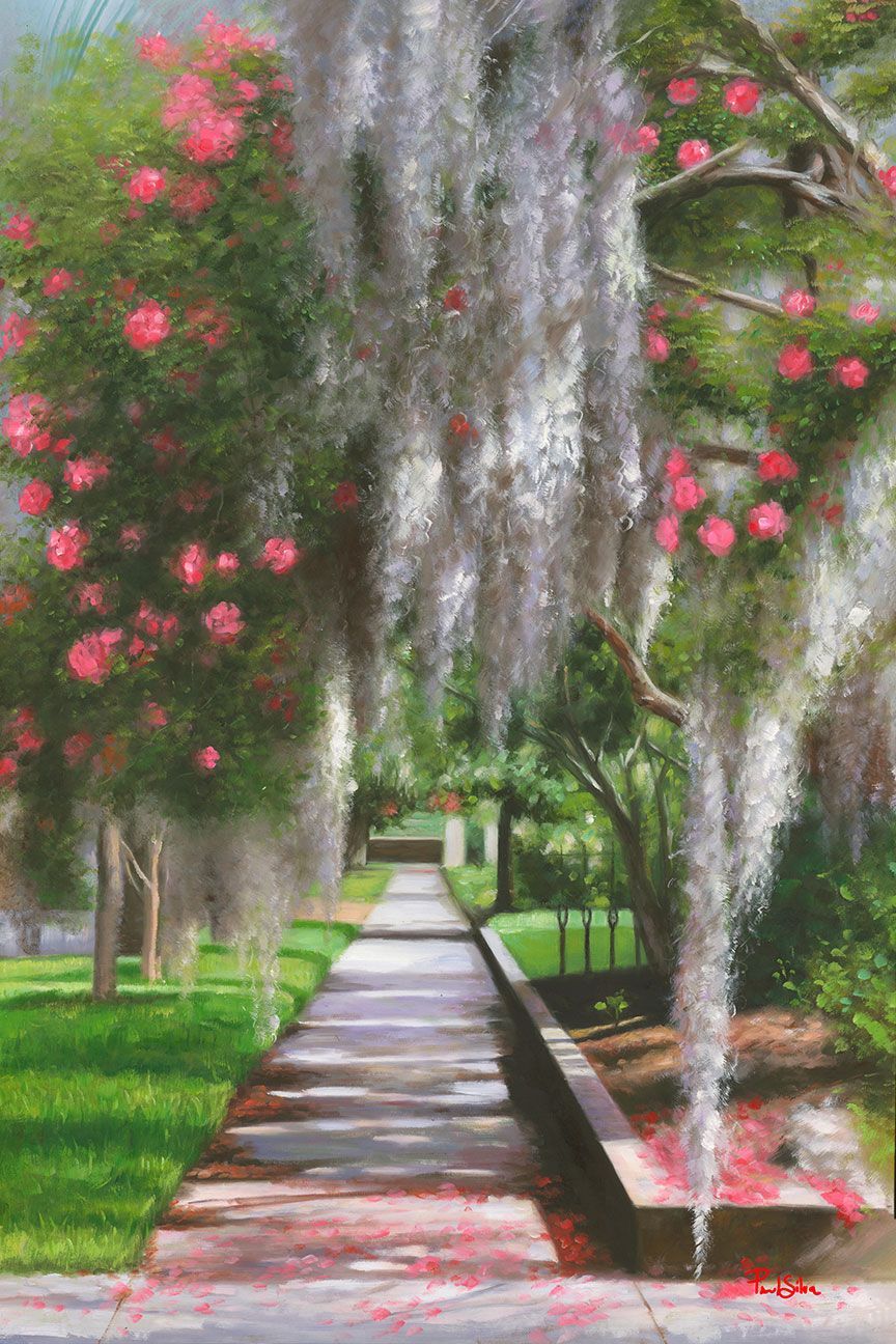 "Spanish Moss" 54x36 Hand Painted Oil