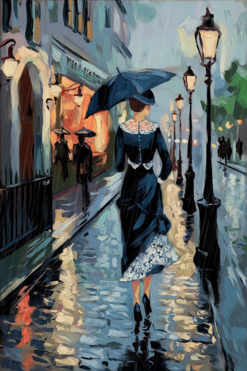 "Charleston Lady" Colorful Painter Series