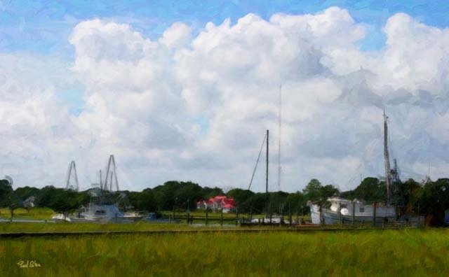 Shem Creek Marsh and Shrimp Boat