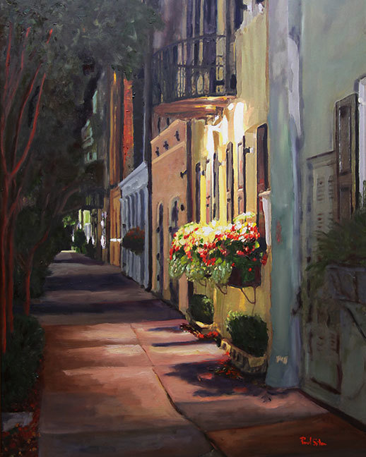 "Rainbow Row Around Midnight"