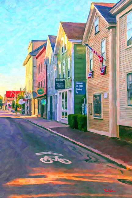 "Rainbow Row Newport"