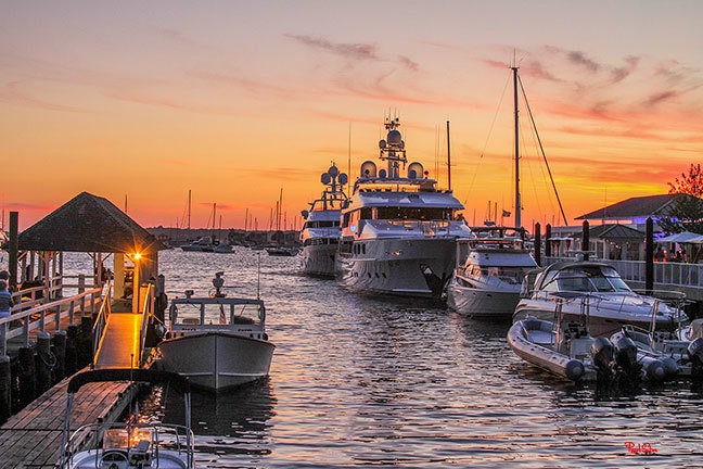 "Newport Harbor Sunset"