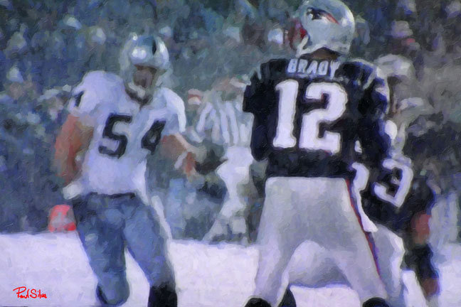 Sports art For Sale | "The Tuck Rule Play"