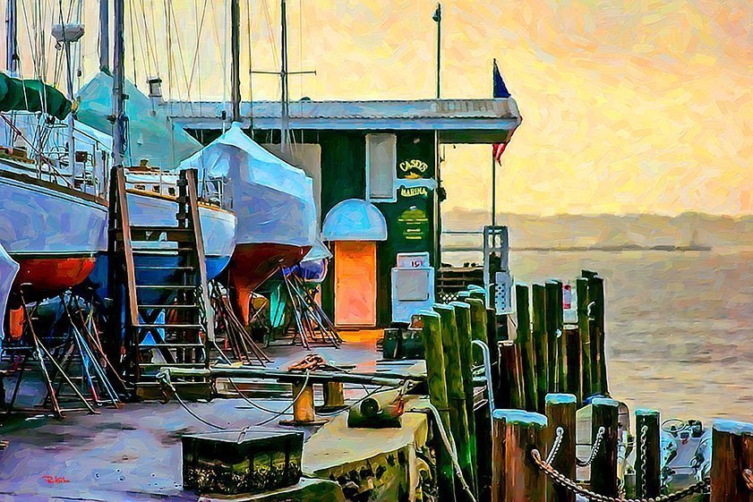 "Casey's Marina" Newport R.I.