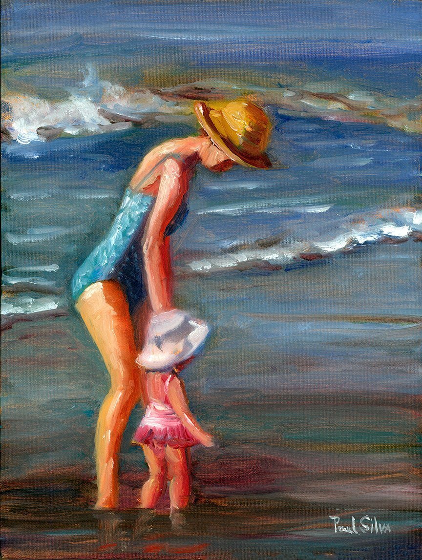 "Granddaughter at the Beach"