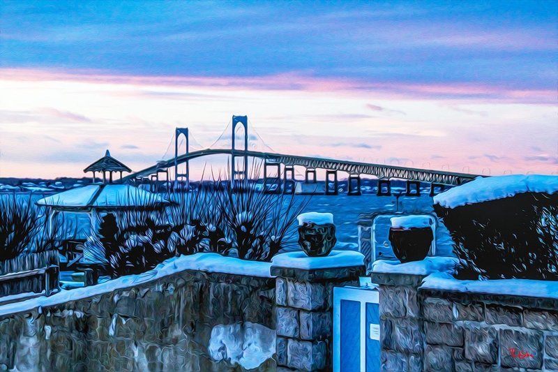 "Pell Bridge Winter"