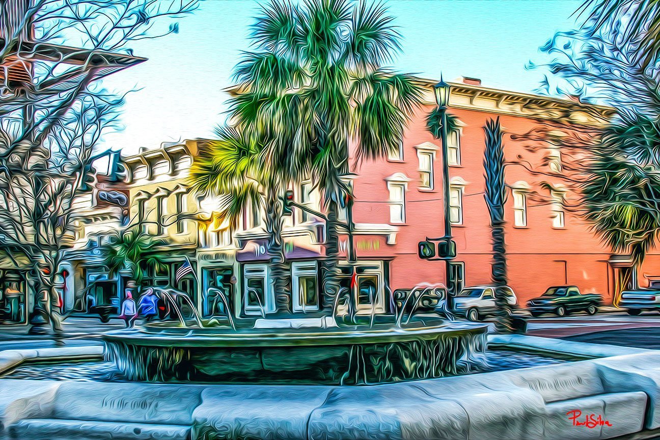 "Marion Square Fountain"