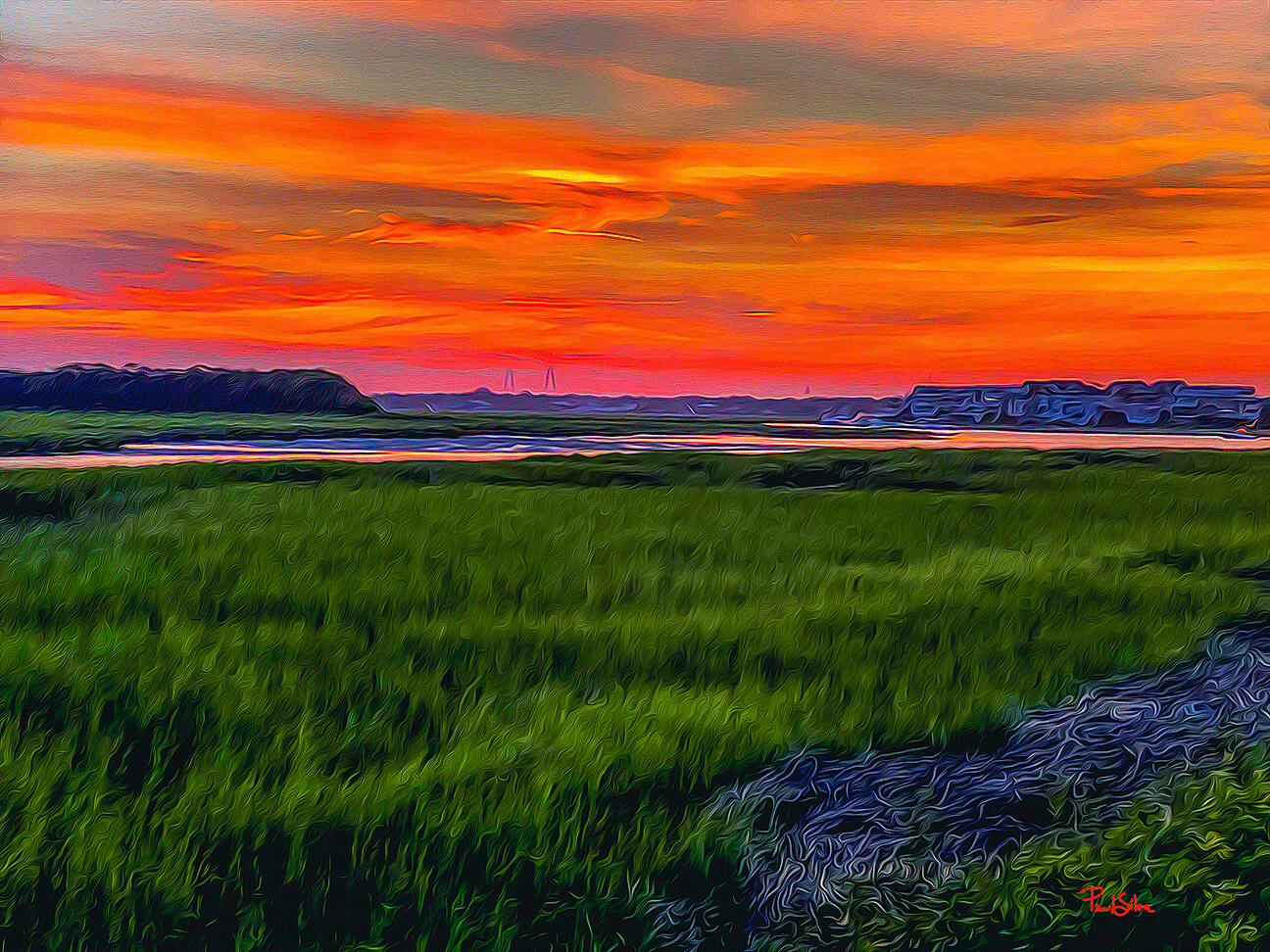 "Marsh Harbor Sunset"