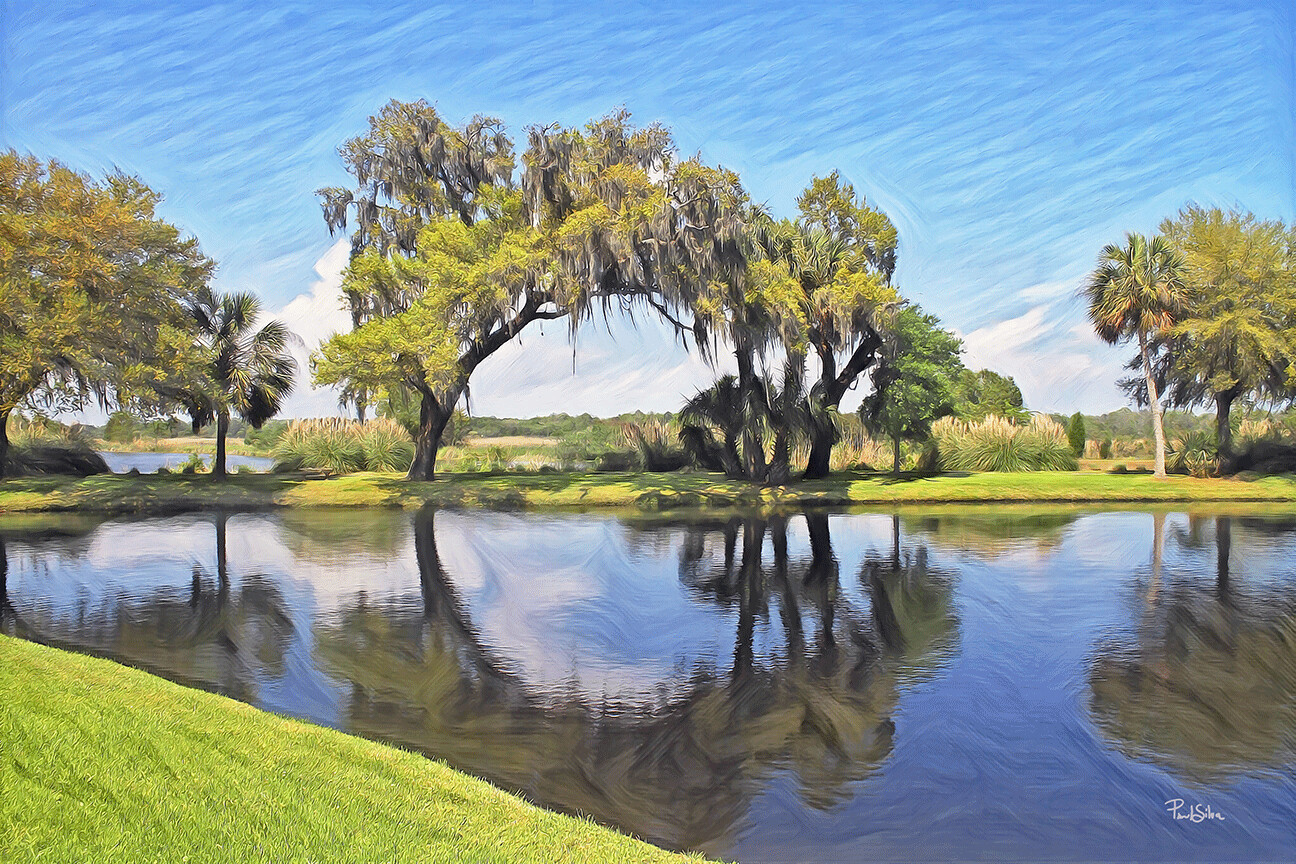 "Middleton Place Illusion" Colorful Painter Series