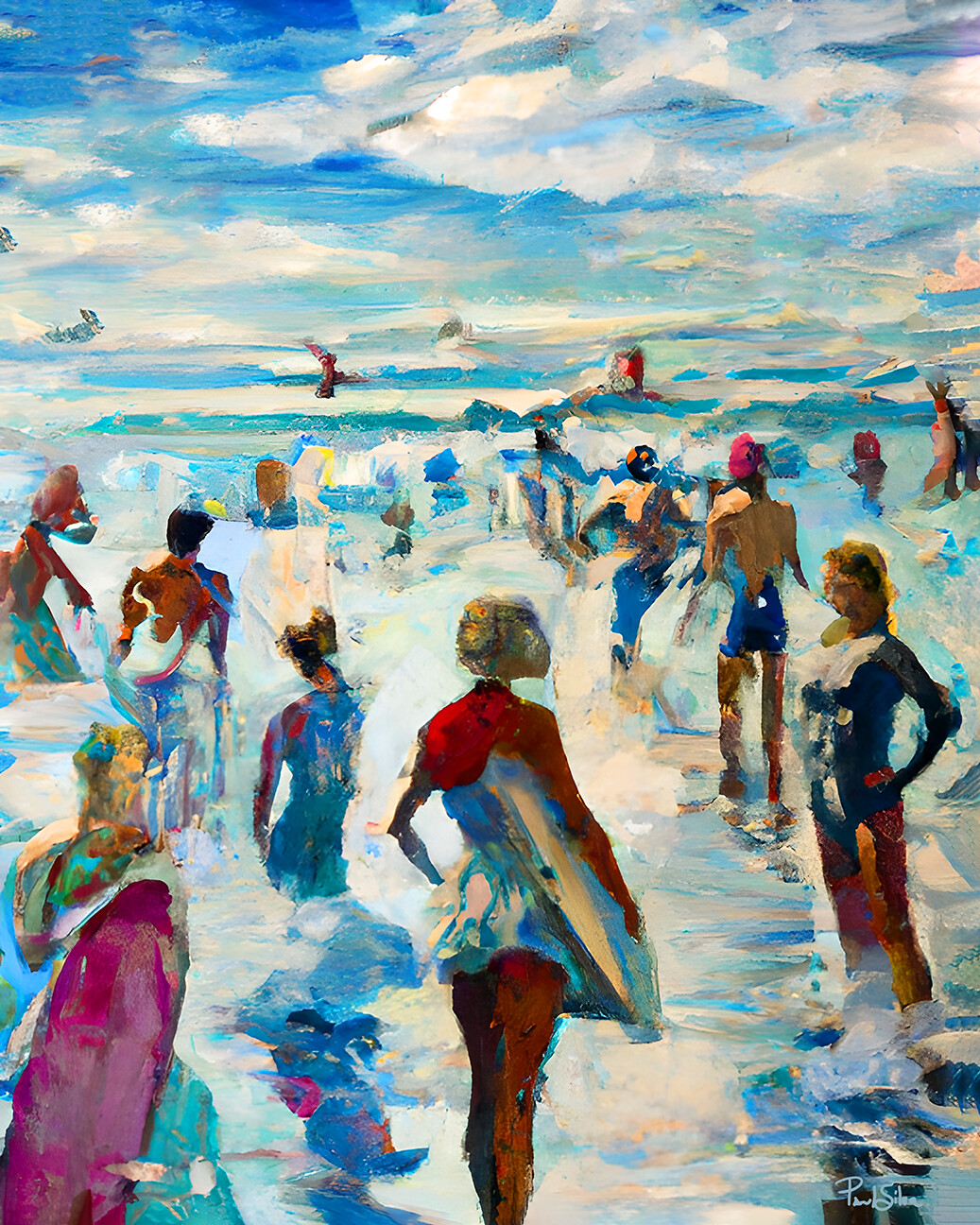 "Surfside" Colorful Painter Series