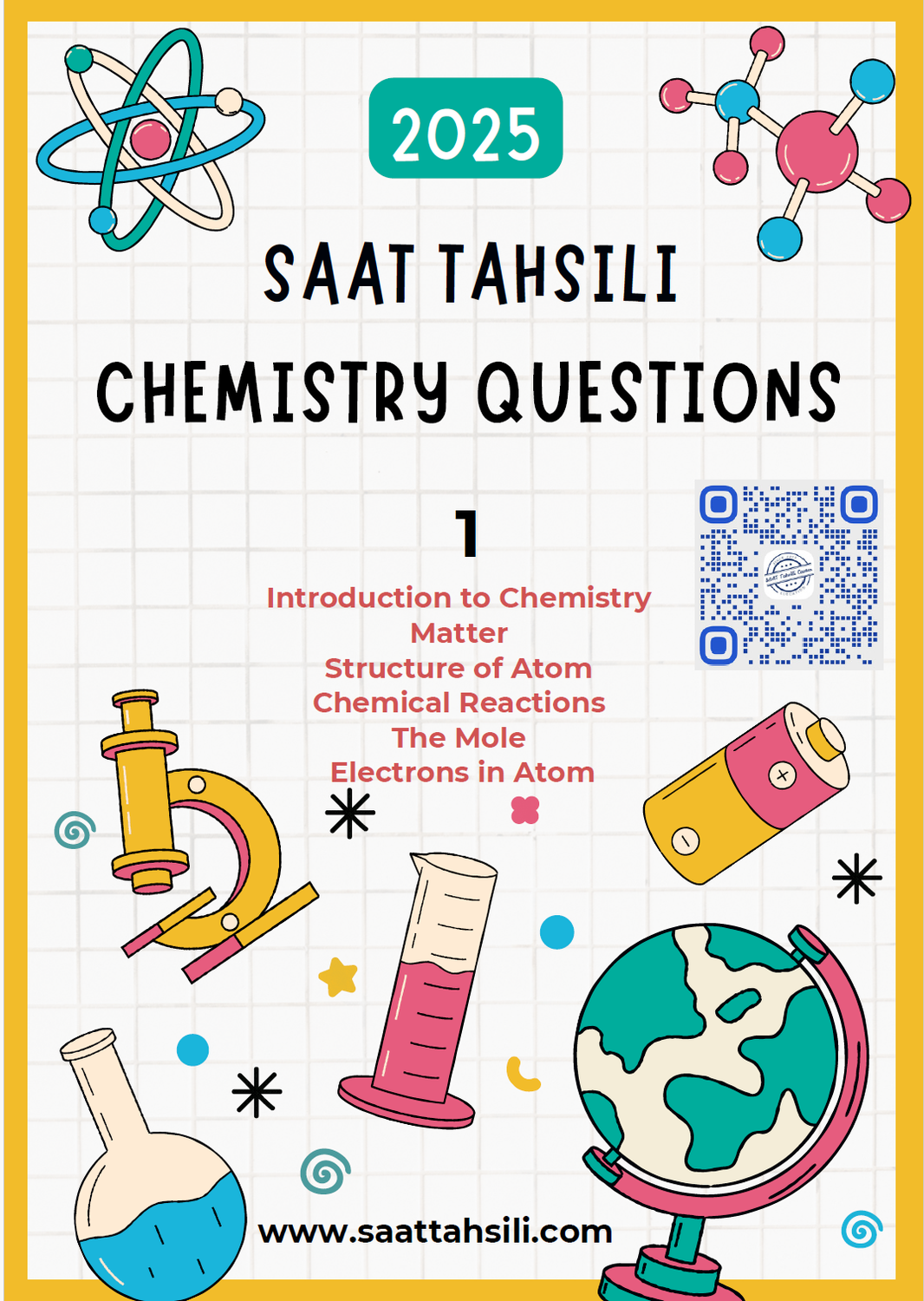 Real SAAT Tahsili Chemistry Exam Questions
