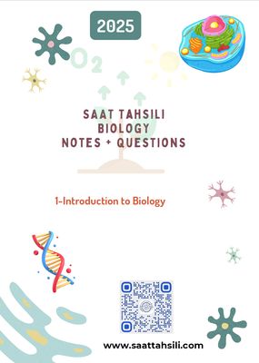 SAAT Tahsili Biology: Comprehensive Notes and Questions Booklet