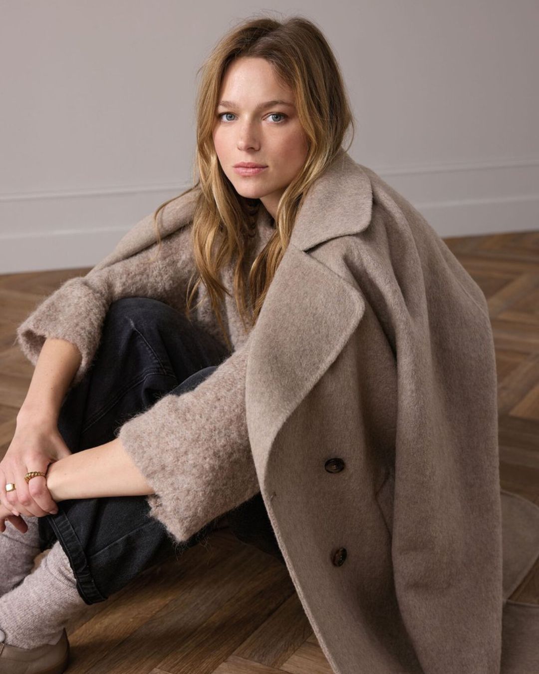 Mantel Kaos -model RI1NT001 - Beige