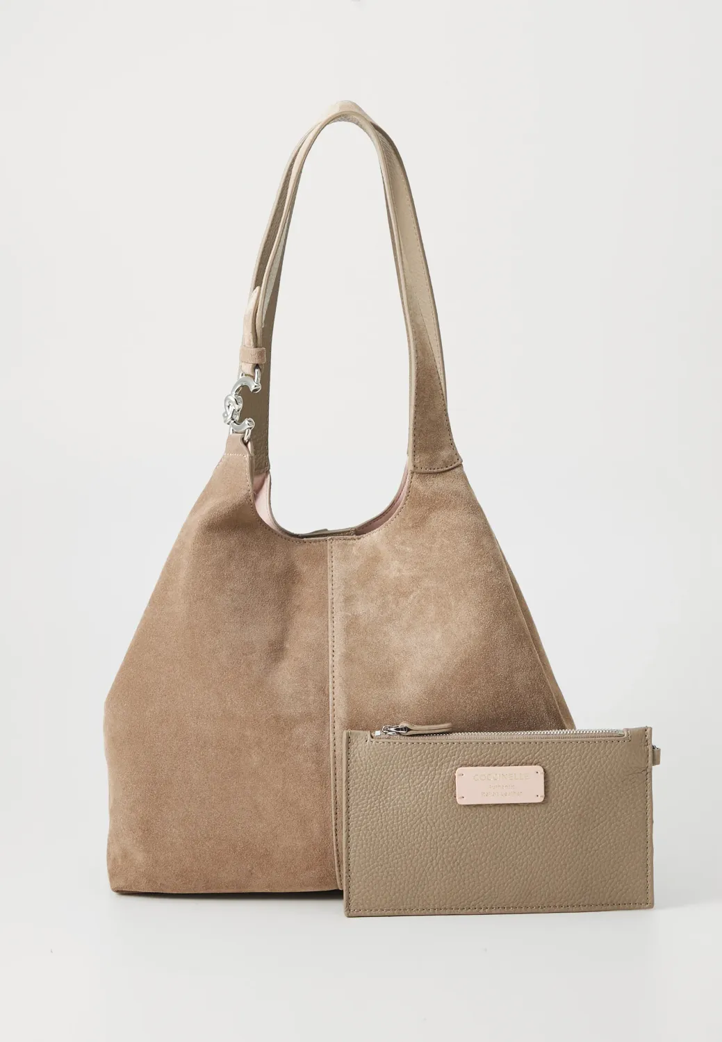 Handtas - Coccinelle - Suede taupe - model C-Easy