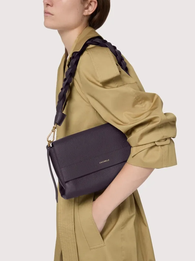 Handtas Coccinelle - model Boheme grana double - zwart