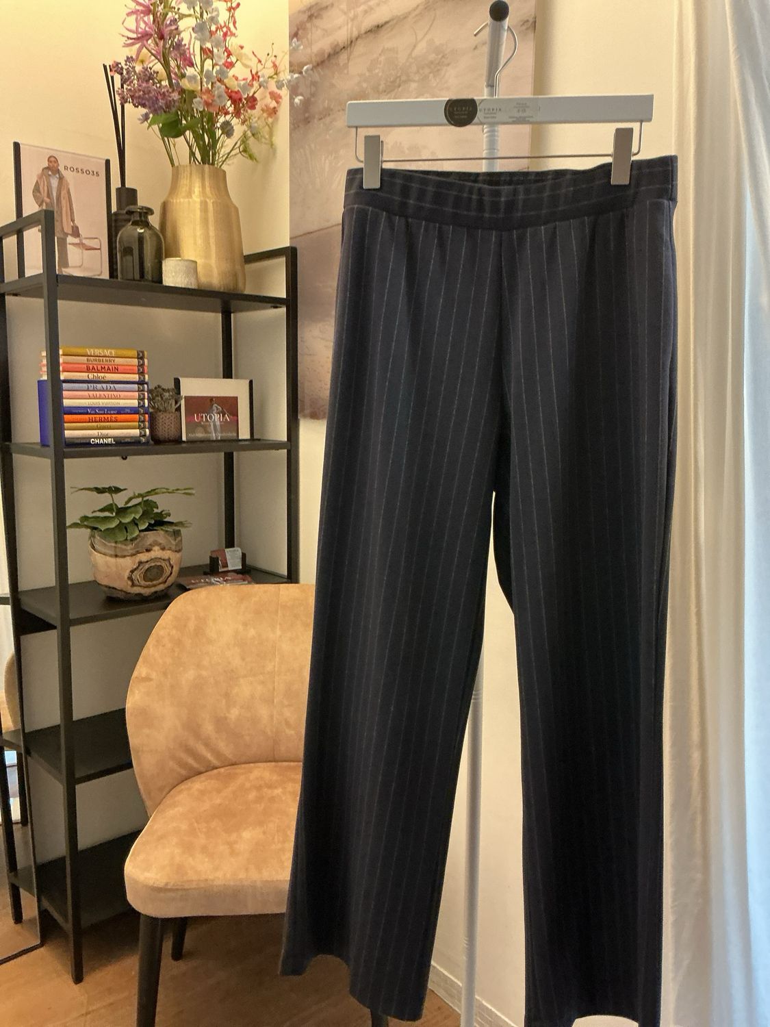 Broek La Camicia - model 20174 -  krijtstreep