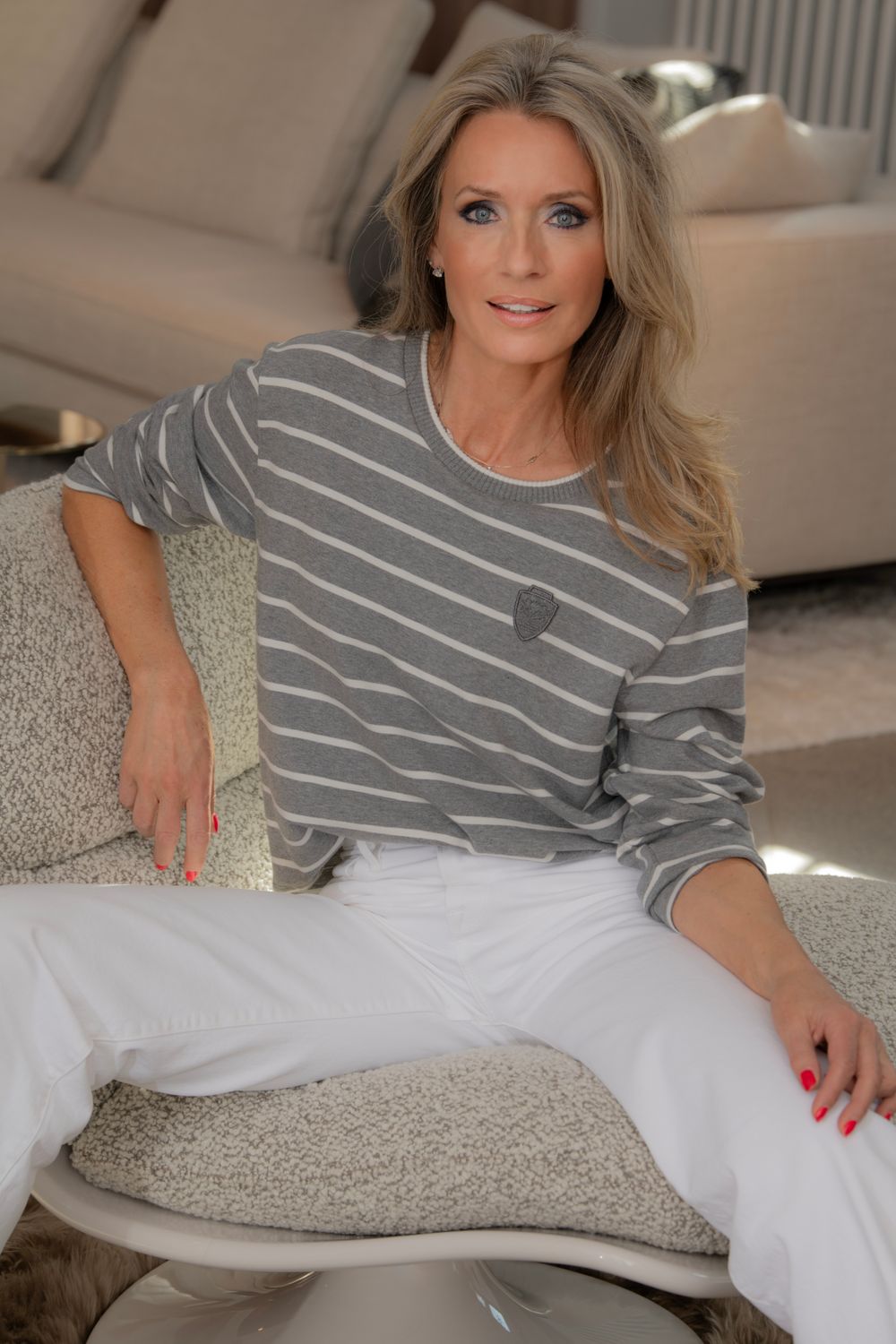 Sweater - Margittes - model 27522 - Grijs