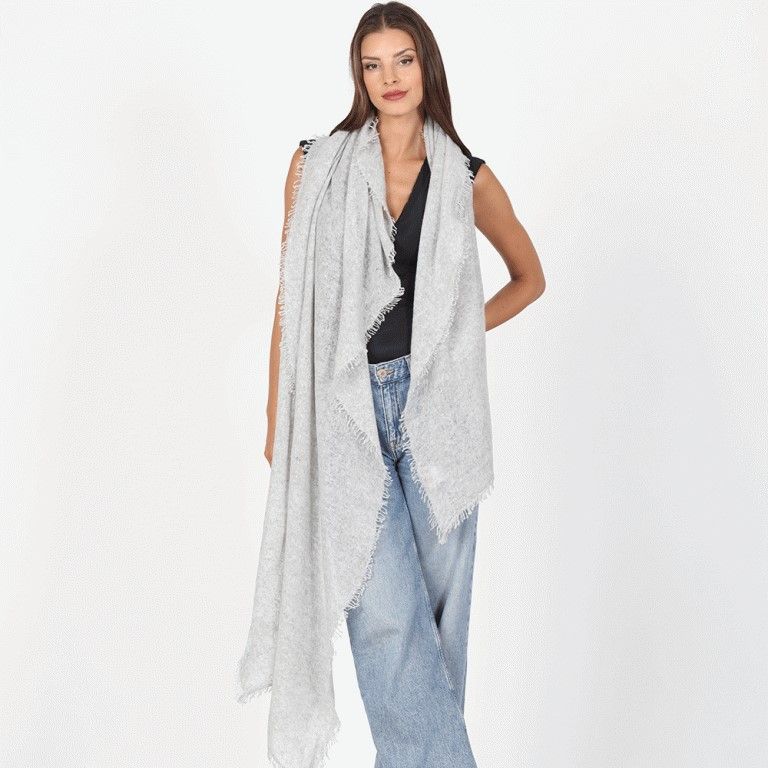 Sjaal  - Mala Alisha - model Cloud - grijs