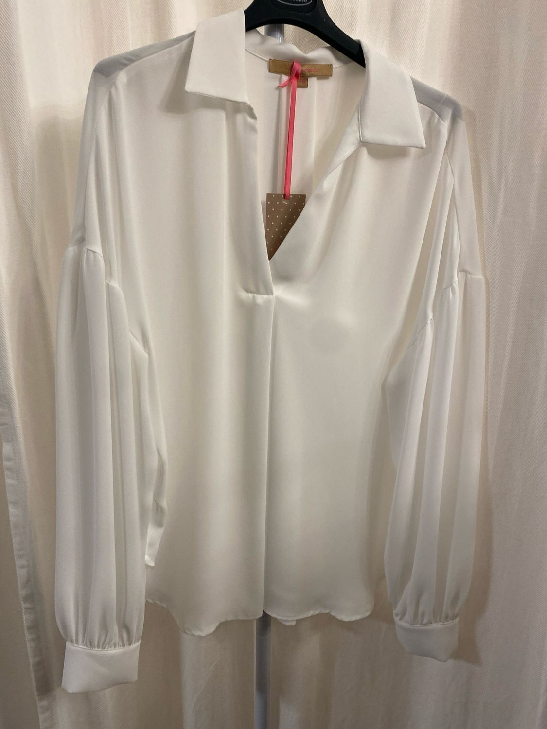 Bloes wit 16102-65002-002 La Camicia