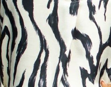 Kleed 16181-002 Ecru - zwart  La Camicia