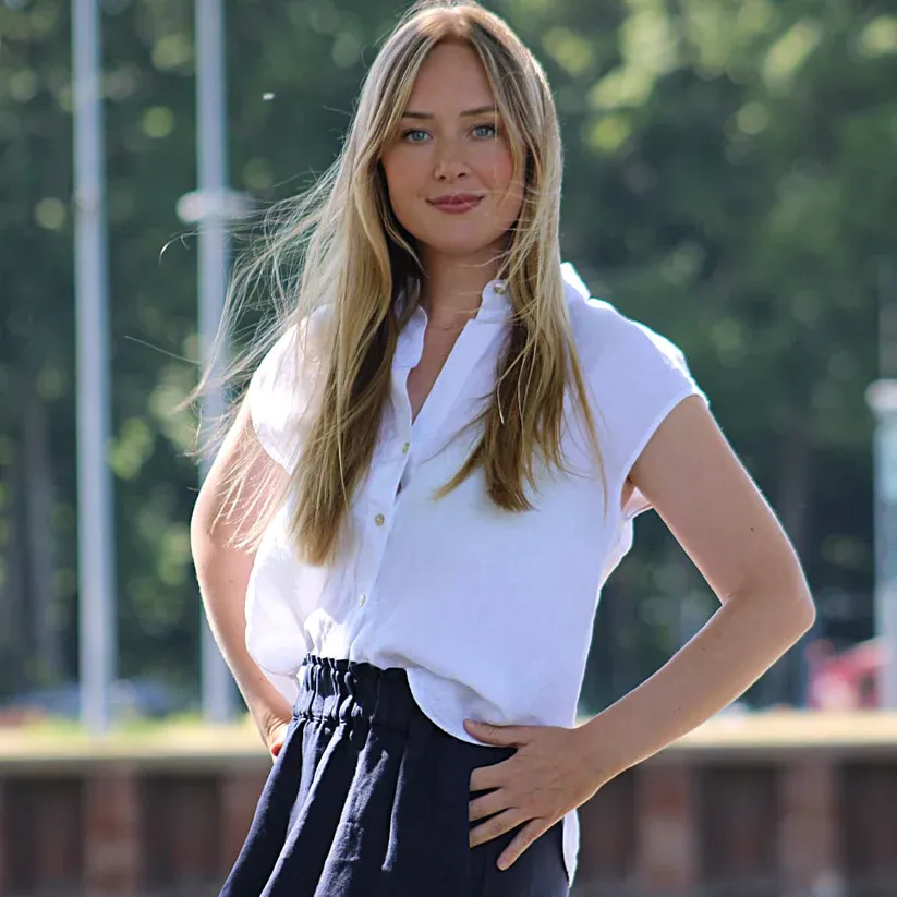 Bloes Sabrina wit Backstage-Textil