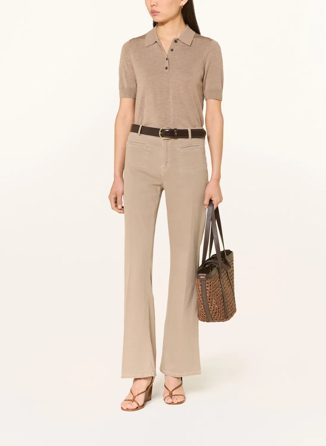 Broek Nella Taupe 5080-6627-375 Raffaello Rossi