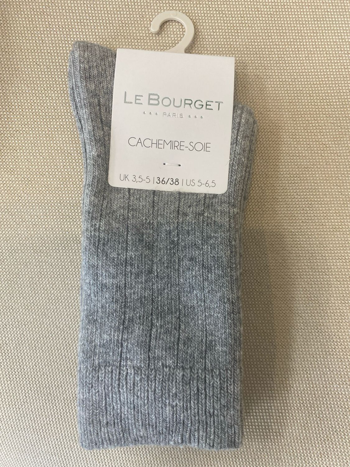 Kous 1CP1 grijs Cachemire-soie