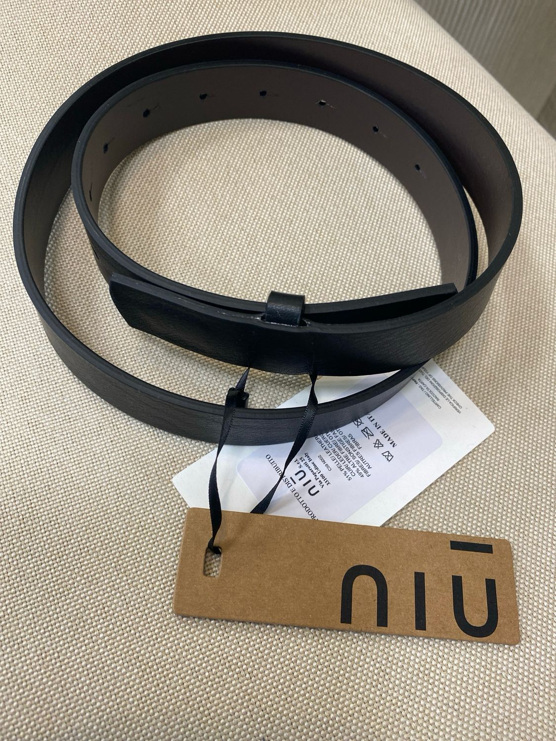Riem zwart AW26C59N002 - Niū