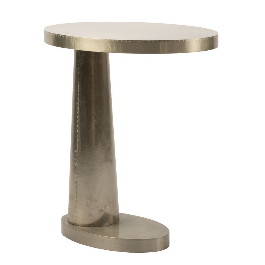 Tatum Accent Table, Finish: Antique Silver