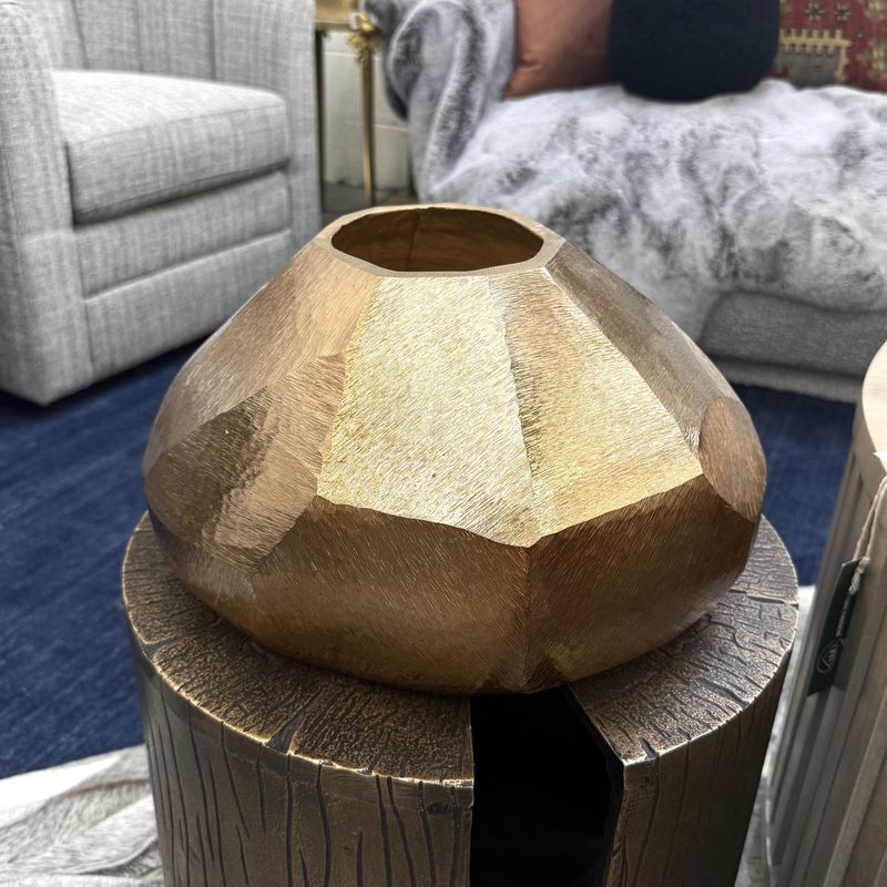 Rose Gold Geode Bowl Vase