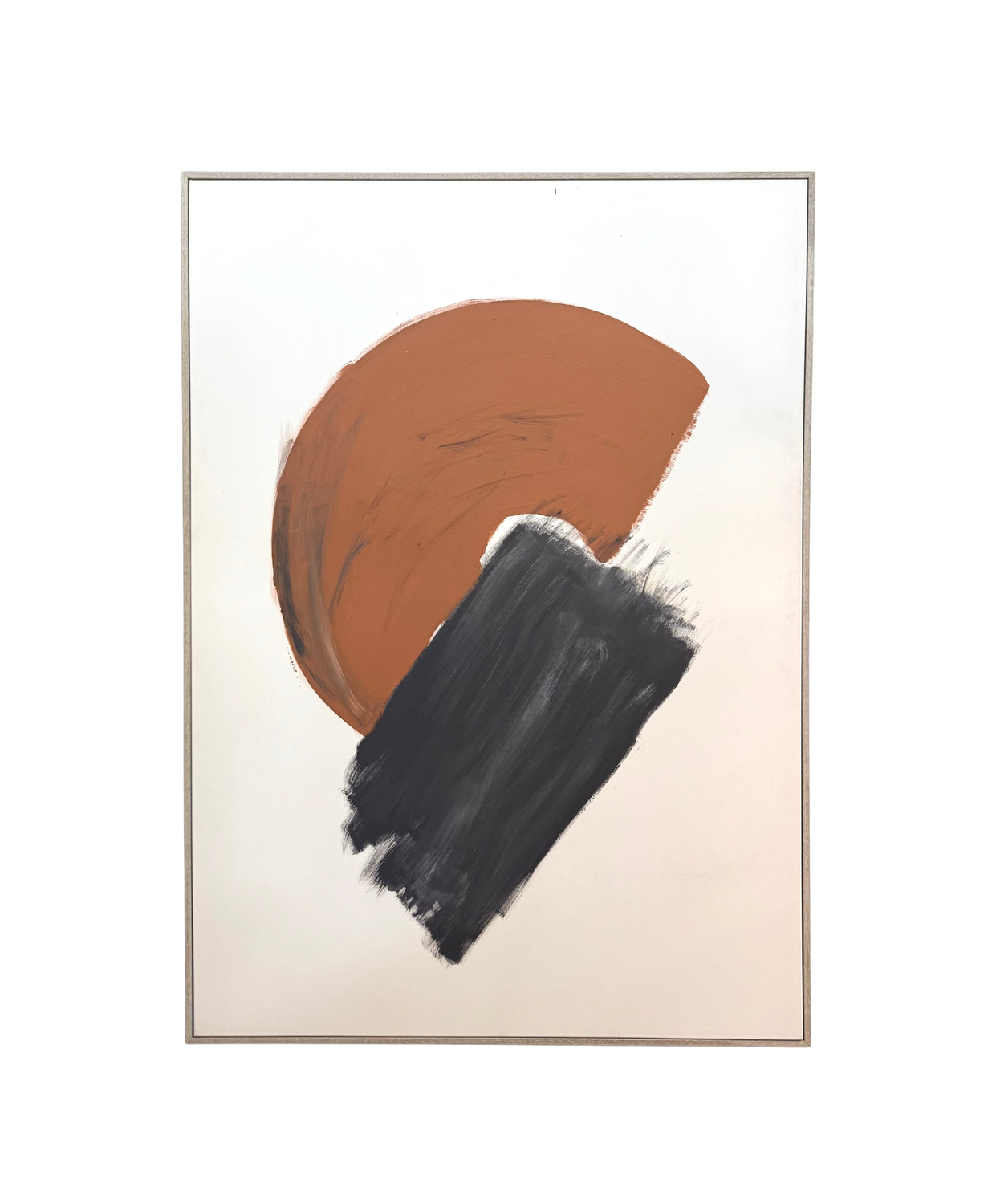 Brushed Geometry Large Canvas Art