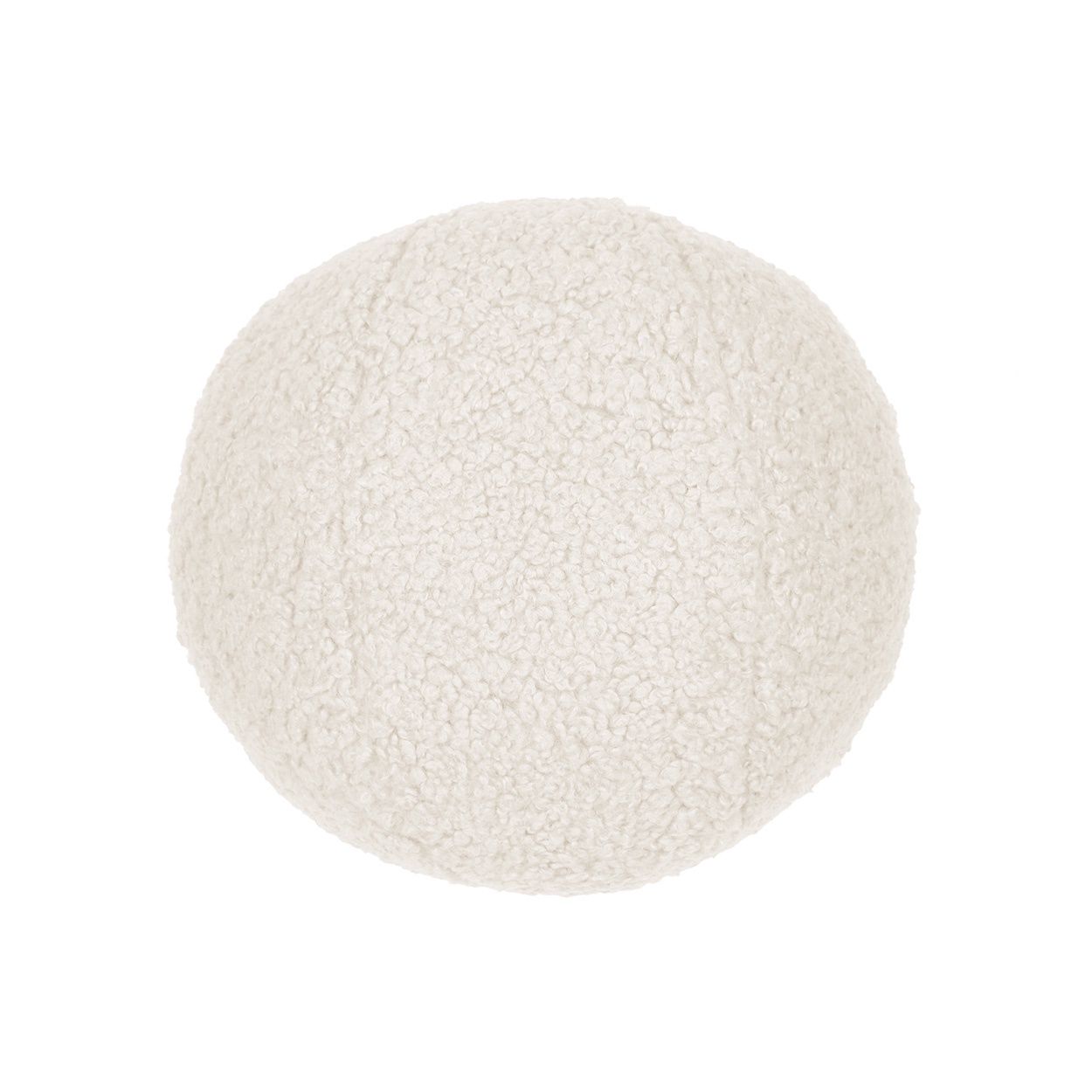 Poodle Ball 12&quot; Throw Pillow, Color: Ivory