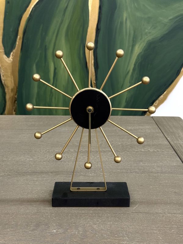 Gold Pom Clock