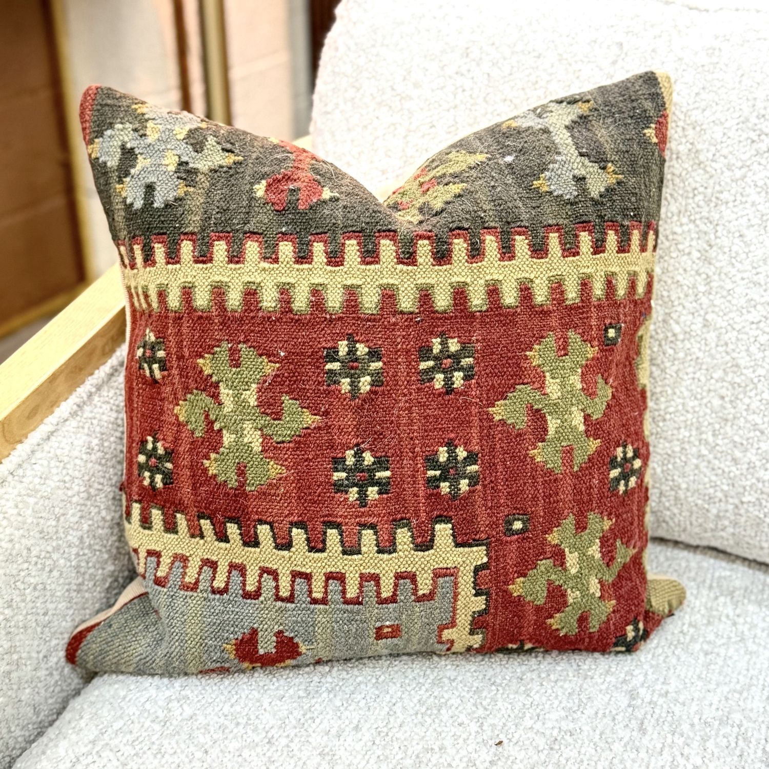 Hand Stitched Throw Pillow